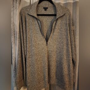 Torrid Gray Zip-Up Sweater